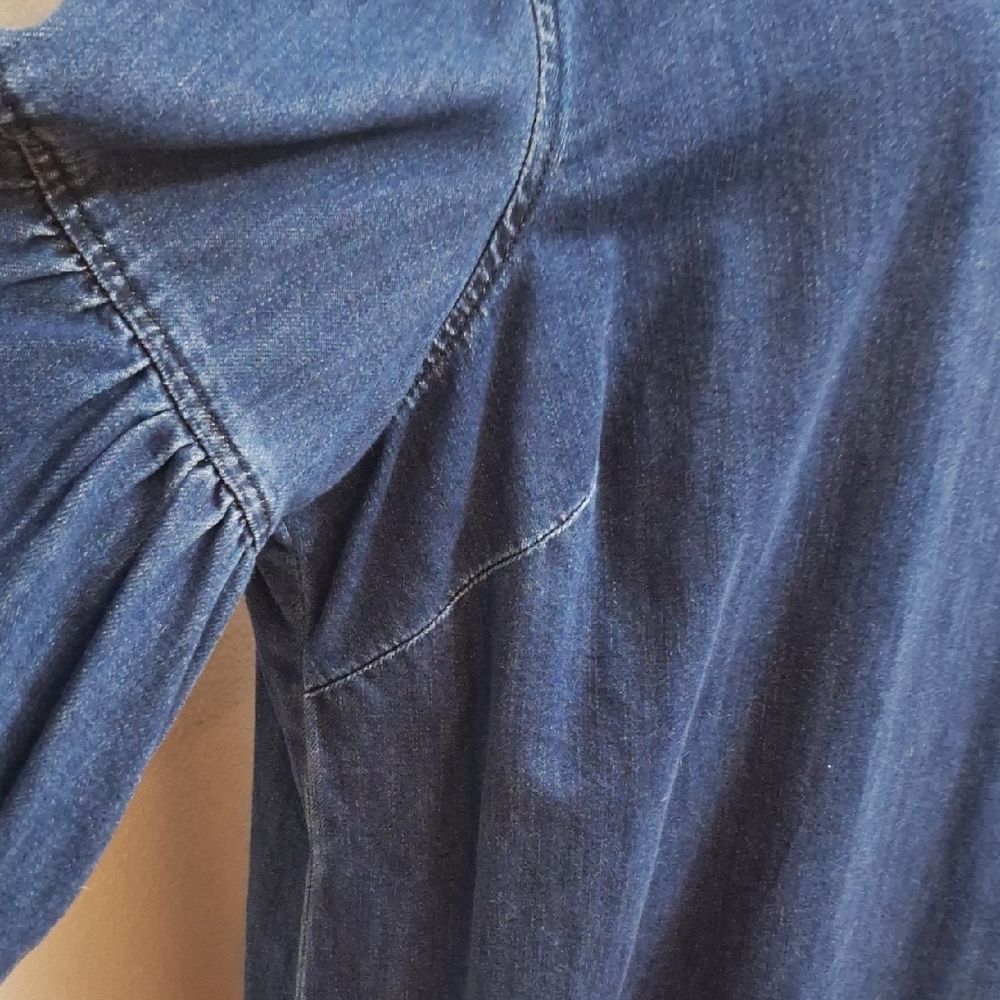 Ralph Lauren Dark Indigo Denim Shift Dress - Picture 11 of 11
